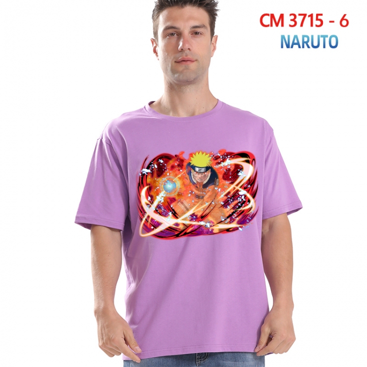 Naruto Printed short-sleeved cotton T-shirt from S to 4XL  3715-6