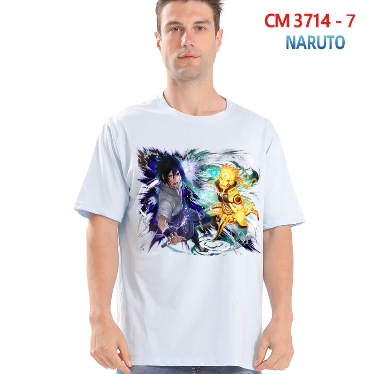 Naruto Printed short-sleeved cotton T-shirt from S to 4XL  3714-7