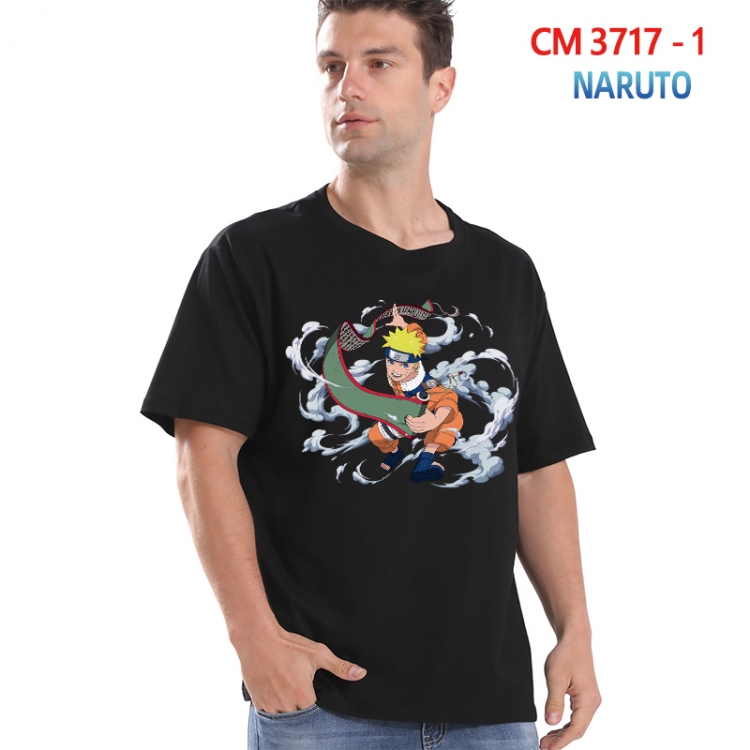 Naruto Printed short-sleeved cotton T-shirt from S to 4XL  3717-1