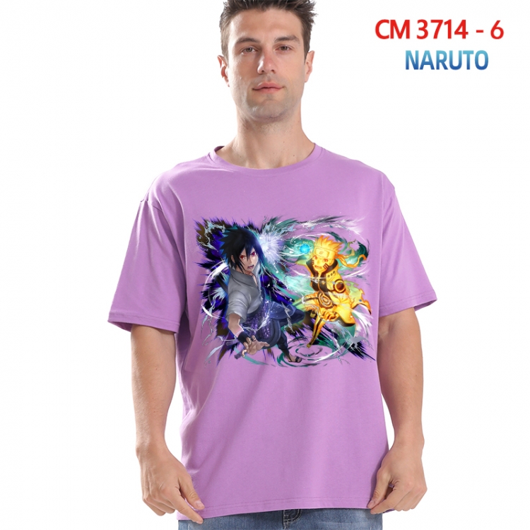 Naruto Printed short-sleeved cotton T-shirt from S to 4XL  3714-6