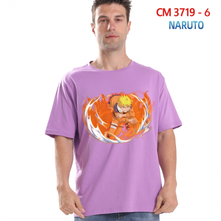 Naruto Printed short-sleeved cotton T-shirt from S to 4XL  3719-6