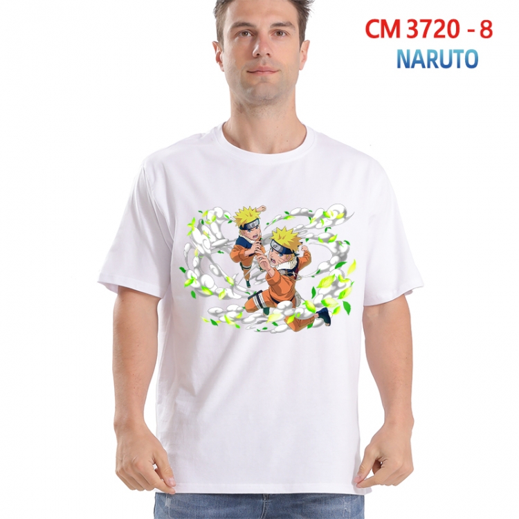 Naruto Printed short-sleeved cotton T-shirt from S to 4XL  3720-8