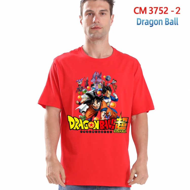 DRAGON BALL Printed short-sleeved cotton T-shirt from S to 4XL 