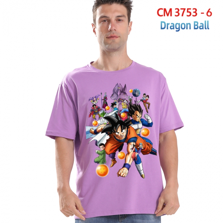 DRAGON BALL Printed short-sleeved cotton T-shirt from S to 4XL   3753-6