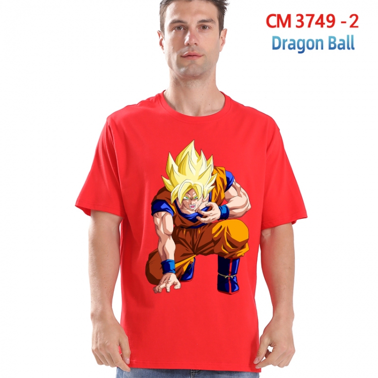 DRAGON BALL Printed short-sleeved cotton T-shirt from S to 4XL  3749-2