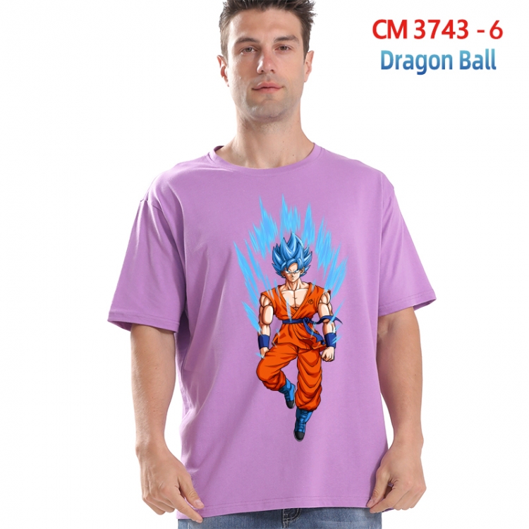 DRAGON BALL Printed short-sleeved cotton T-shirt from S to 4XL   3743-6