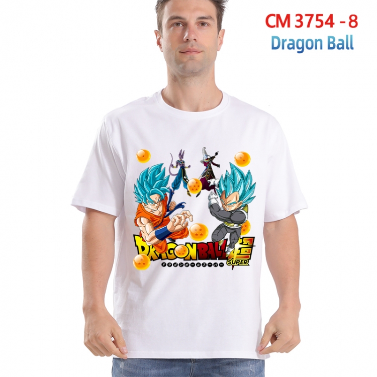DRAGON BALL Printed short-sleeved cotton T-shirt from S to 4XL  3754-8