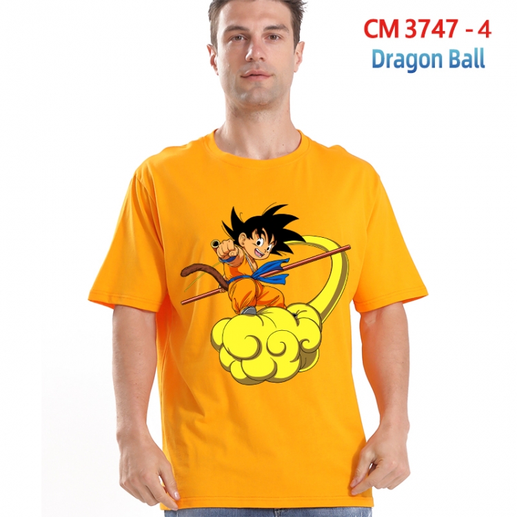 DRAGON BALL Printed short-sleeved cotton T-shirt from S to 4XL  3747-4