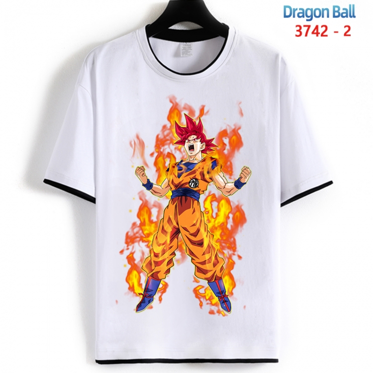 DRAGON BALL Cotton crew neck black and white trim short-sleeved T-shirt from S to 4XL HM-3742-2