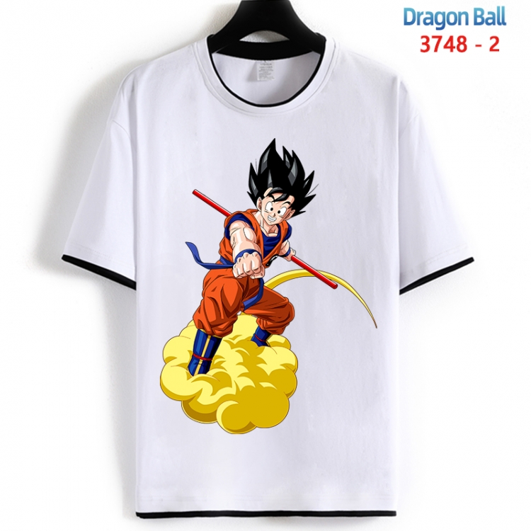 DRAGON BALL Cotton crew neck black and white trim short-sleeved T-shirt from S to 4XL HM-3748-2