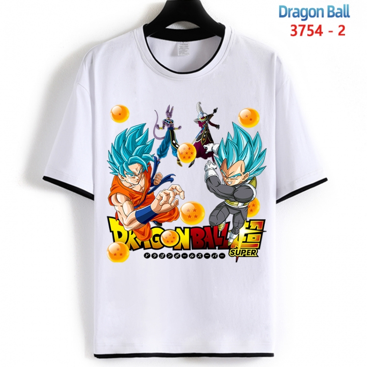 DRAGON BALL Cotton crew neck black and white trim short-sleeved T-shirt from S to 4XL  HM-3754-2