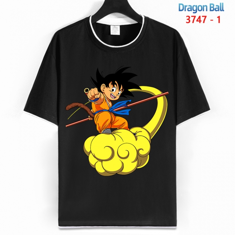 DRAGON BALL Cotton crew neck black and white trim short-sleeved T-shirt from S to 4XL HM-3747-1