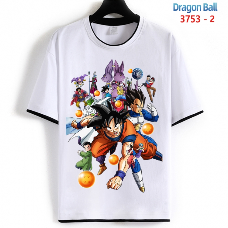 DRAGON BALL Cotton crew neck black and white trim short-sleeved T-shirt from S to 4XL HM-3753-2