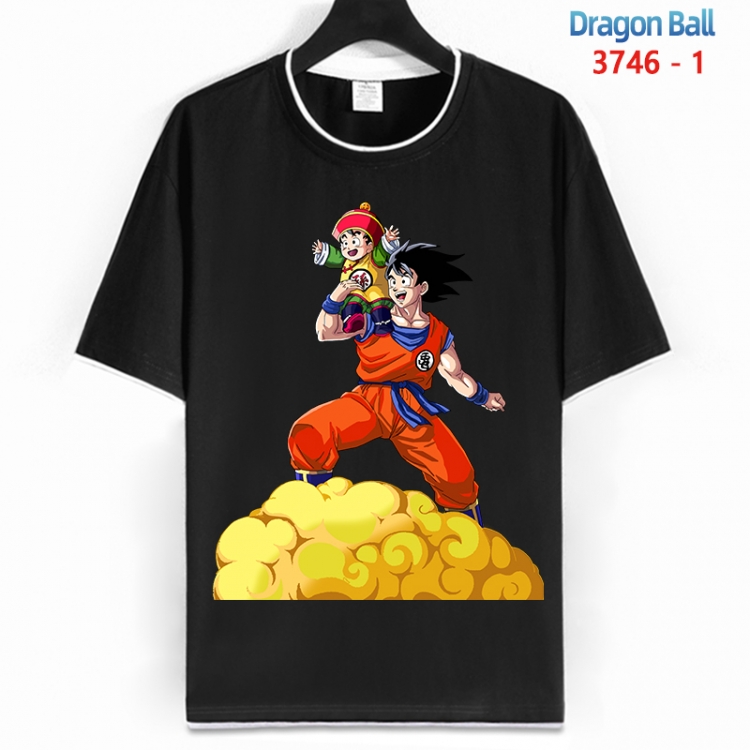 DRAGON BALL Cotton crew neck black and white trim short-sleeved T-shirt from S to 4XL HM-3746-1