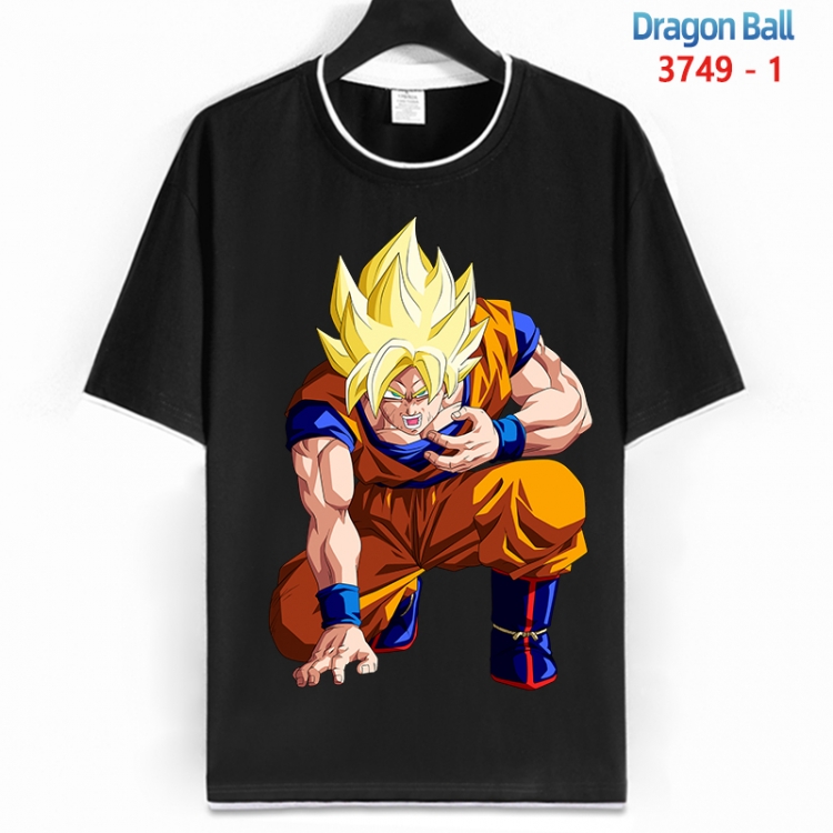 DRAGON BALL Cotton crew neck black and white trim short-sleeved T-shirt from S to 4XL HM-3749-1