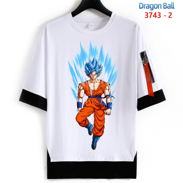 DRAGON BALL Cotton Crew Neck Fake Two-Piece Short Sleeve T-Shirt from S to 4XL HM-3743-2
