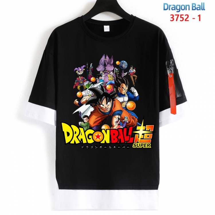DRAGON BALL Cotton Crew Neck Fake Two-Piece Short Sleeve T-Shirt from S to 4XL HM-3752-1