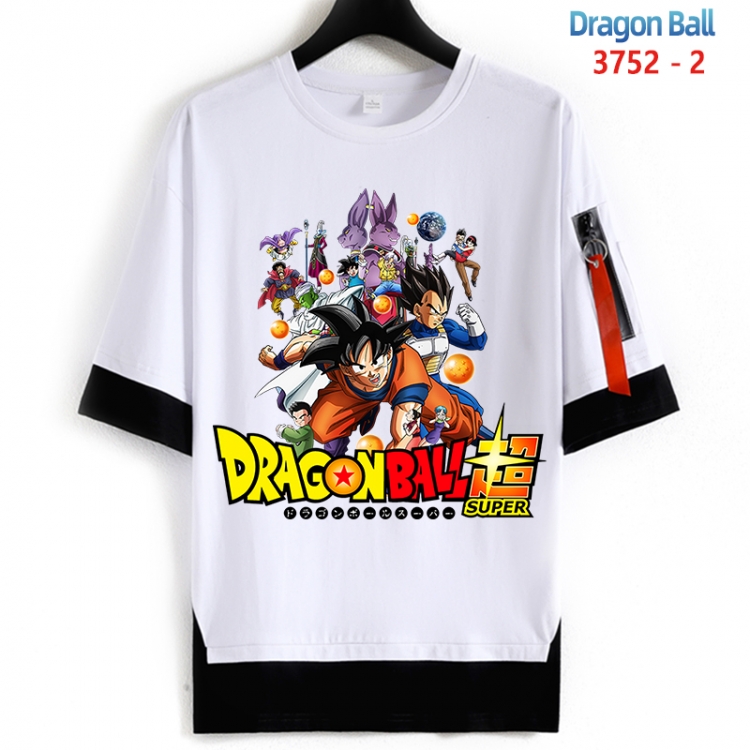 DRAGON BALL Cotton Crew Neck Fake Two-Piece Short Sleeve T-Shirt from S to 4XL HM-3752-2