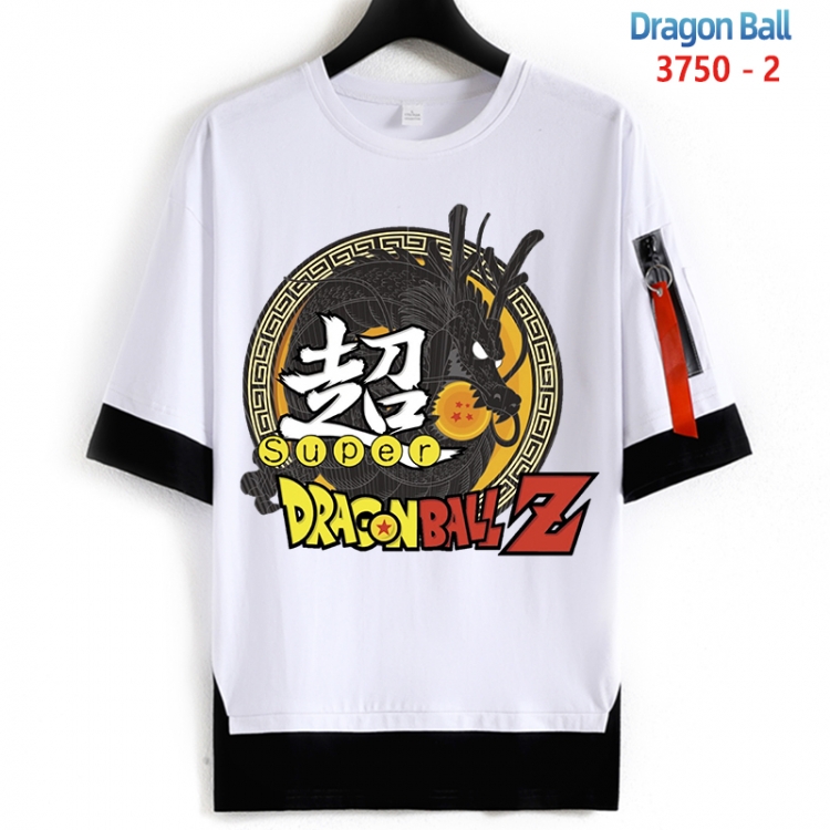 DRAGON BALL Cotton Crew Neck Fake Two-Piece Short Sleeve T-Shirt from S to 4XL HM-3750-2