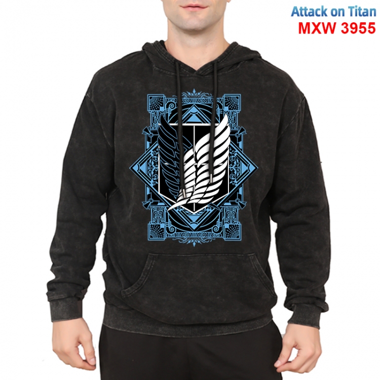 Shingeki no Kyojin Anime peripheral washing and worn-out pure cotton sweater from S to 3XL MXW-3955-2