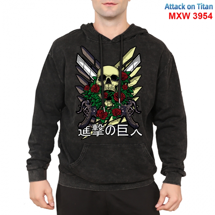 Shingeki no Kyojin Anime peripheral washing and worn-out pure cotton sweater from S to 3XL MXW-3954-2