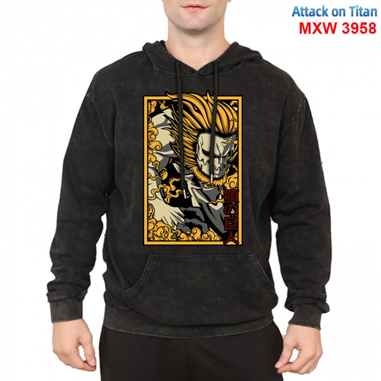 Shingeki no Kyojin Anime peripheral washing and worn-out pure cotton sweater from S to 3XL MXW-3958-2