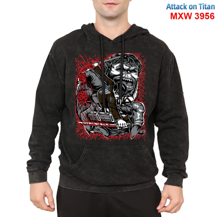 Shingeki no Kyojin Anime peripheral washing and worn-out pure cotton sweater from S to 3XL  MXW-3956-2