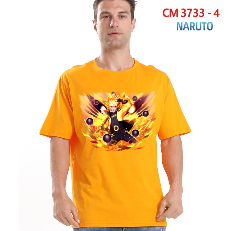 Naruto Printed short-sleeved cotton T-shirt from S to 4XL  3733-4