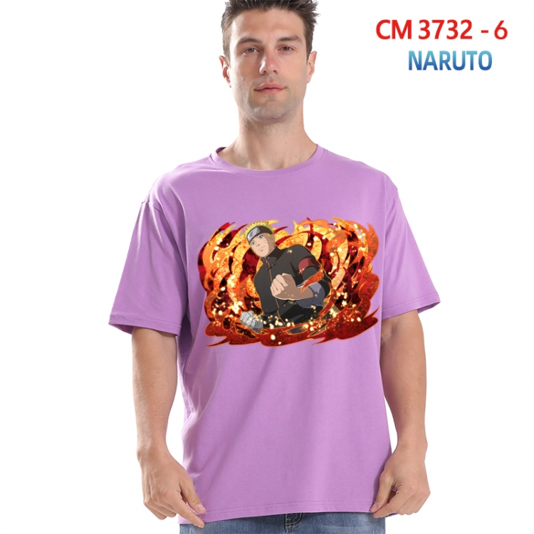 Naruto Printed short-sleeved cotton T-shirt from S to 4XL  3732-6