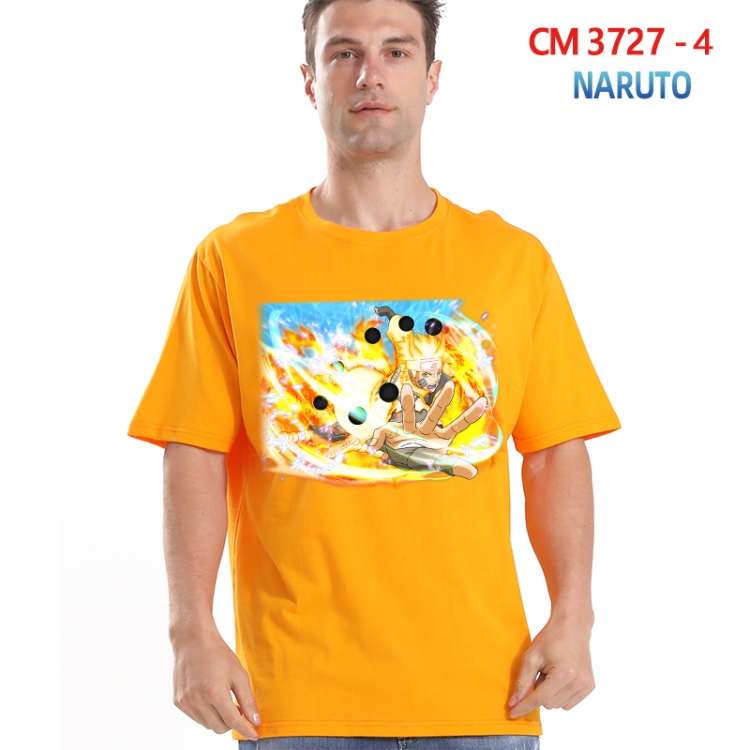 Naruto Printed short-sleeved cotton T-shirt from S to 4XL  3727-4