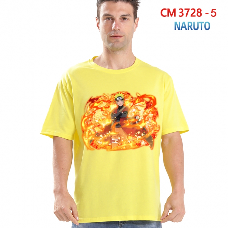 Naruto Printed short-sleeved cotton T-shirt from S to 4XL 3728-5
