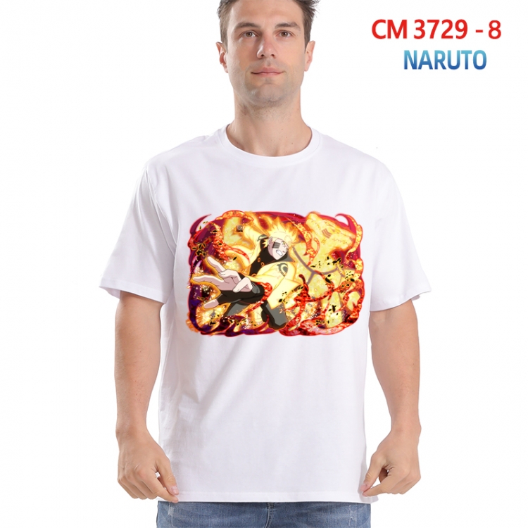 Naruto Printed short-sleeved cotton T-shirt from S to 4XL  3729-8