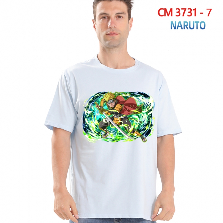 Naruto Printed short-sleeved cotton T-shirt from S to 4XL  3731-7