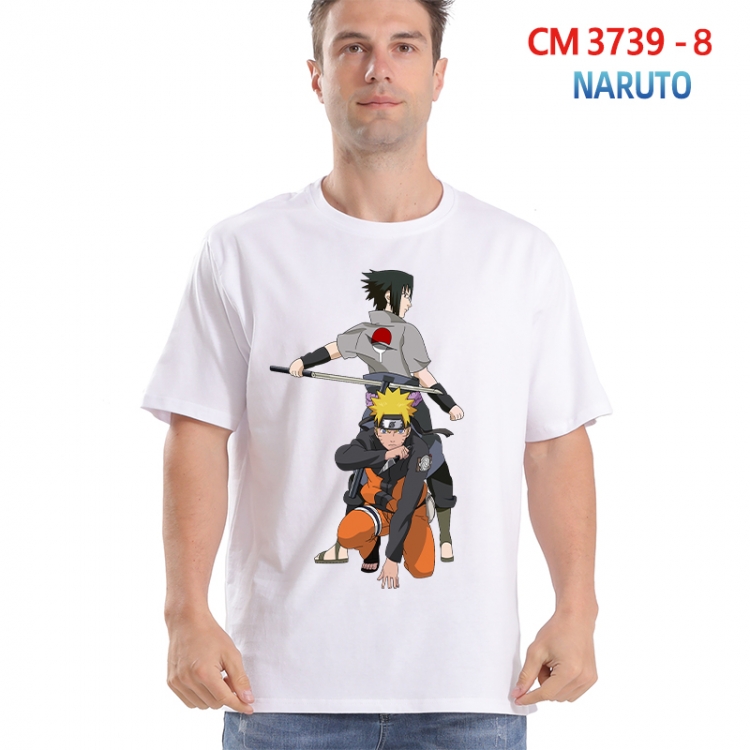 Naruto Printed short-sleeved cotton T-shirt from S to 4XL 3739-8