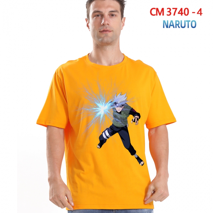 Naruto Printed short-sleeved cotton T-shirt from S to 4XL  3740-4