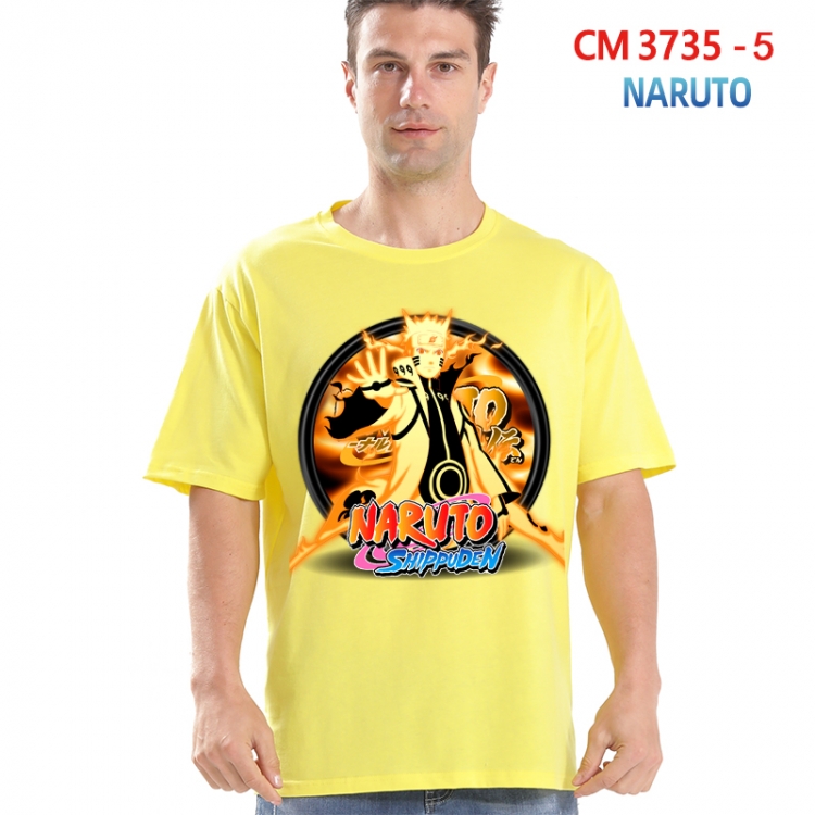 Naruto Printed short-sleeved cotton T-shirt from S to 4XL 3735-5