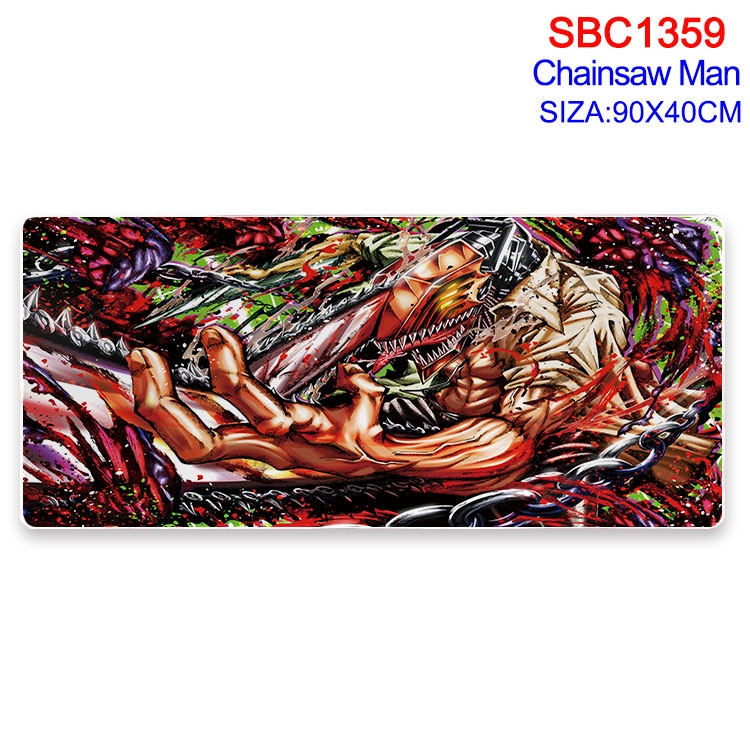 Chainsawman Anime peripheral edge lock mouse pad 90X40CM  SBC-1359-2