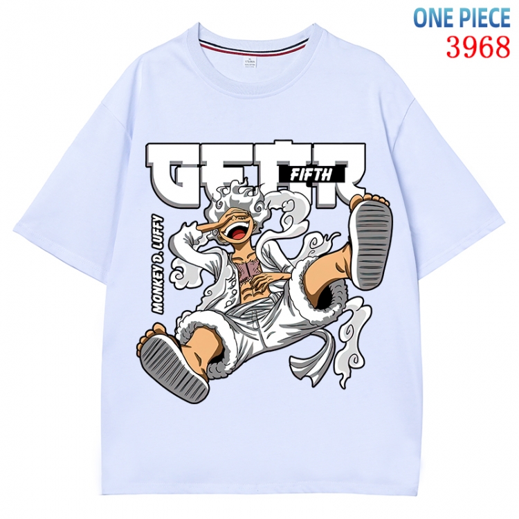 One Piece Anime Pure Cotton Short Sleeve T-shirt Direct Spray Technology from S to 4XL CMY-3968-1