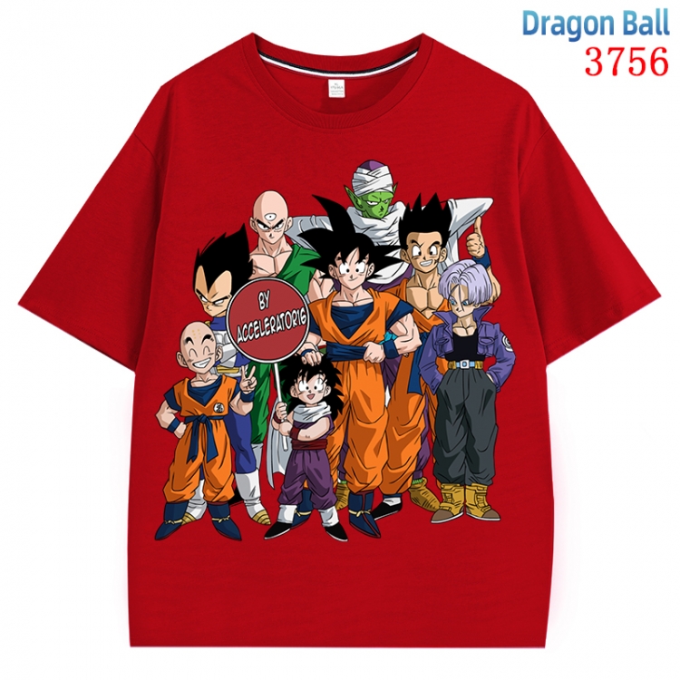 DRAGON BALL Anime Pure Cotton Short Sleeve T-shirt Direct Spray Technology from S to 4XL CMY-3756-3