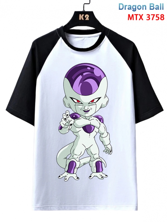 DRAGON BALL Anime raglan sleeve cotton T-shirt from XS to 3XL MTX-3758-1