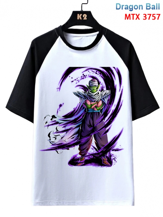 DRAGON BALL Anime raglan sleeve cotton T-shirt from XS to 3XL MTX-3757-1