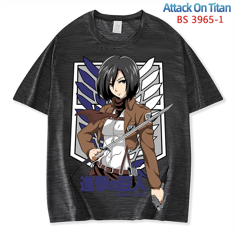 Shingeki no Kyojin ice silk cotton loose and comfortable T-shirt from XS to 5XL  BS-3965-1