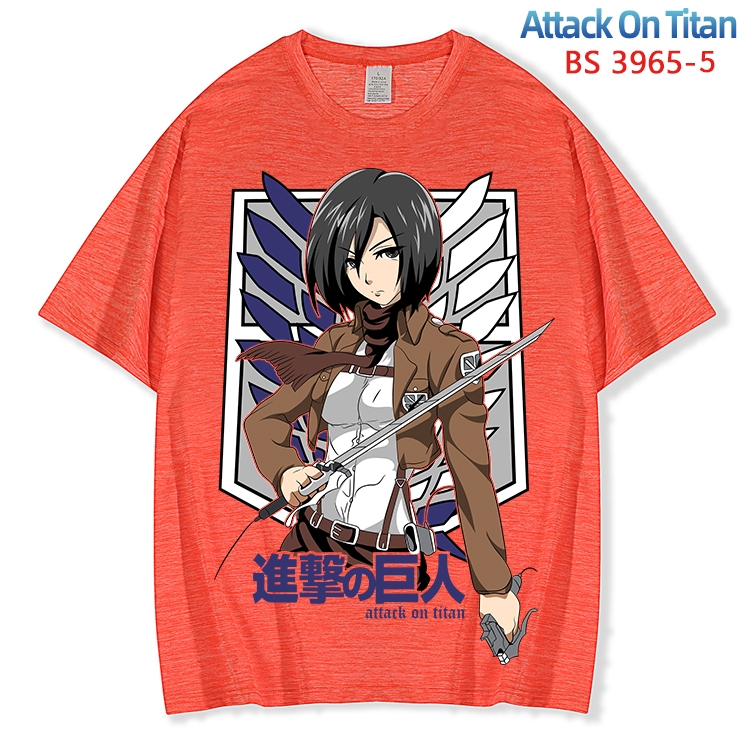 Shingeki no Kyojin ice silk cotton loose and comfortable T-shirt from XS to 5XL  BS-3965-5