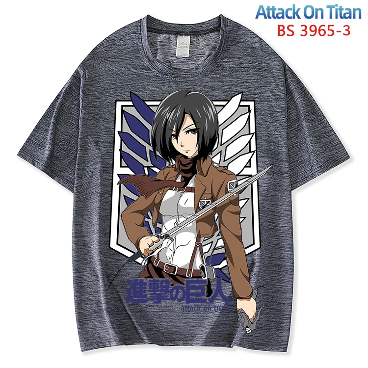 Shingeki no Kyojin ice silk cotton loose and comfortable T-shirt from XS to 5XL  BS-3965-3