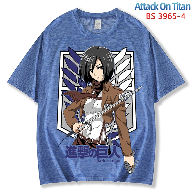 Shingeki no Kyojin ice silk cotton loose and comfortable T-shirt from XS to 5XL BS-3965-4