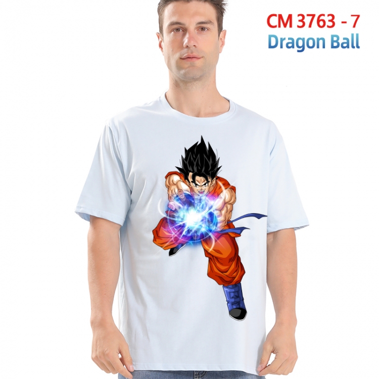 DRAGON BALL Printed short-sleeved cotton T-shirt from S to 4XL 3763-7