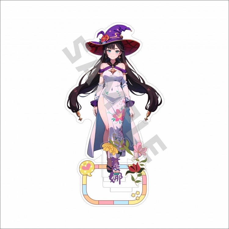 Genshin Impact Anime characters Double Insert Style acrylic Standing Plates Keychain 15m