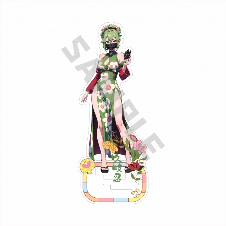 Genshin Impact Anime characters Double Insert Style acrylic Standing Plates Keychain 15m