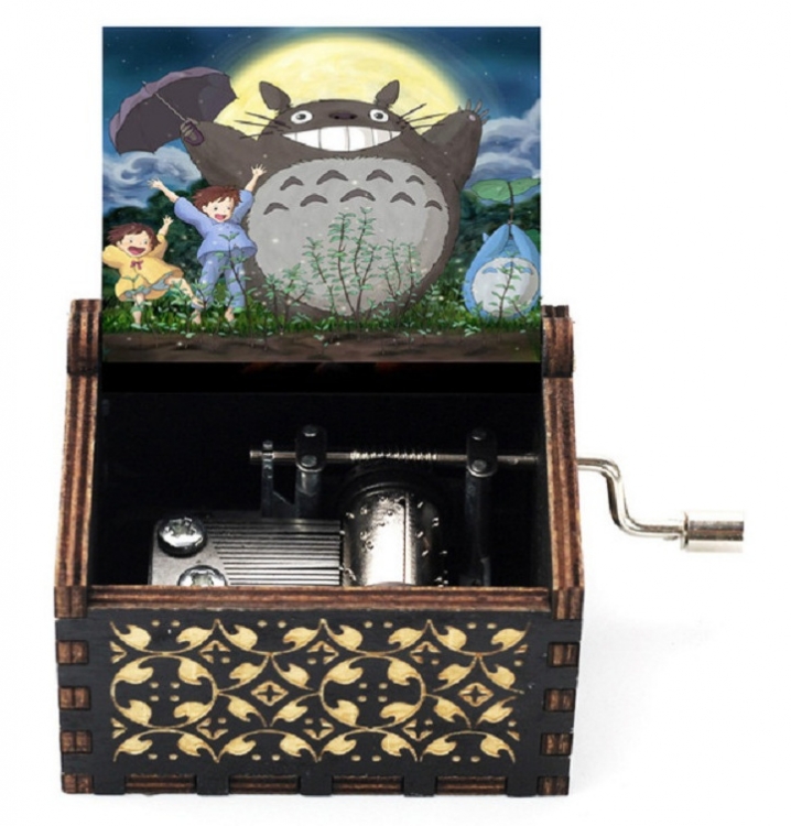 TOTORO Stall display hand cranked music box vintage music box gift 6.4X5.2X4.2CM price for 5 pcs