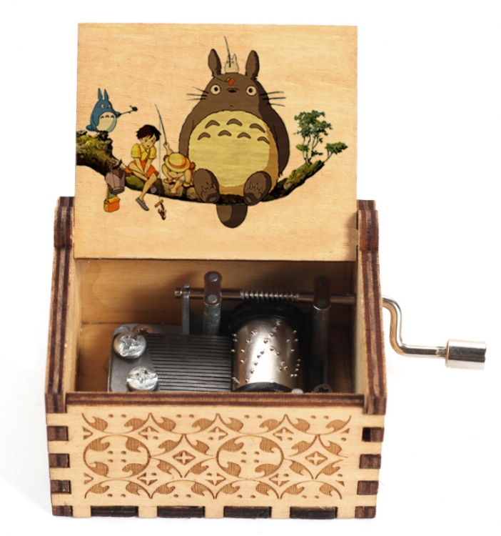 TOTORO Stall display hand cranked music box vintage music box gift 6.4X5.2X4.2CM price for 5 pcs